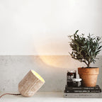 Japanisch inspirierte zylindrische Tischlampe mit Nachtlichtfunktion
