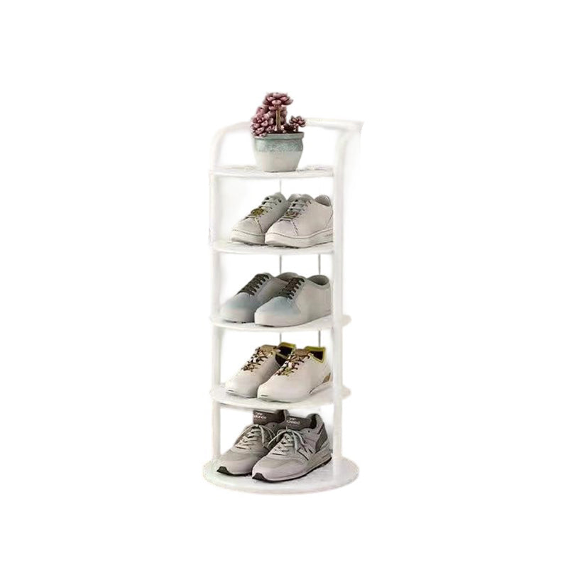 Torre porta scarpe a più livelli organizer compatto rotondo