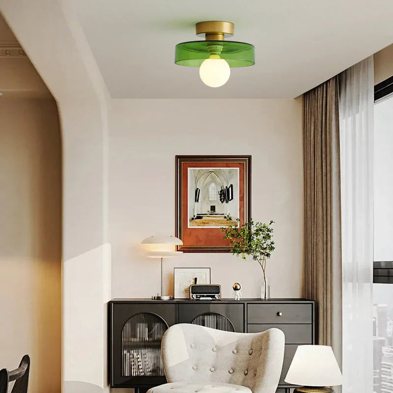 Plafonnier scandinave moderne coloré contemporain