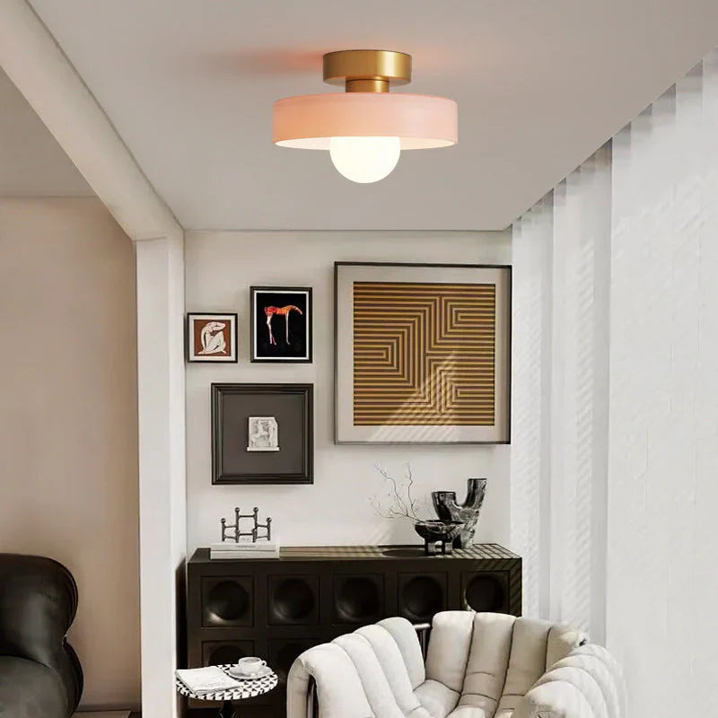 Plafonnier scandinave moderne coloré contemporain