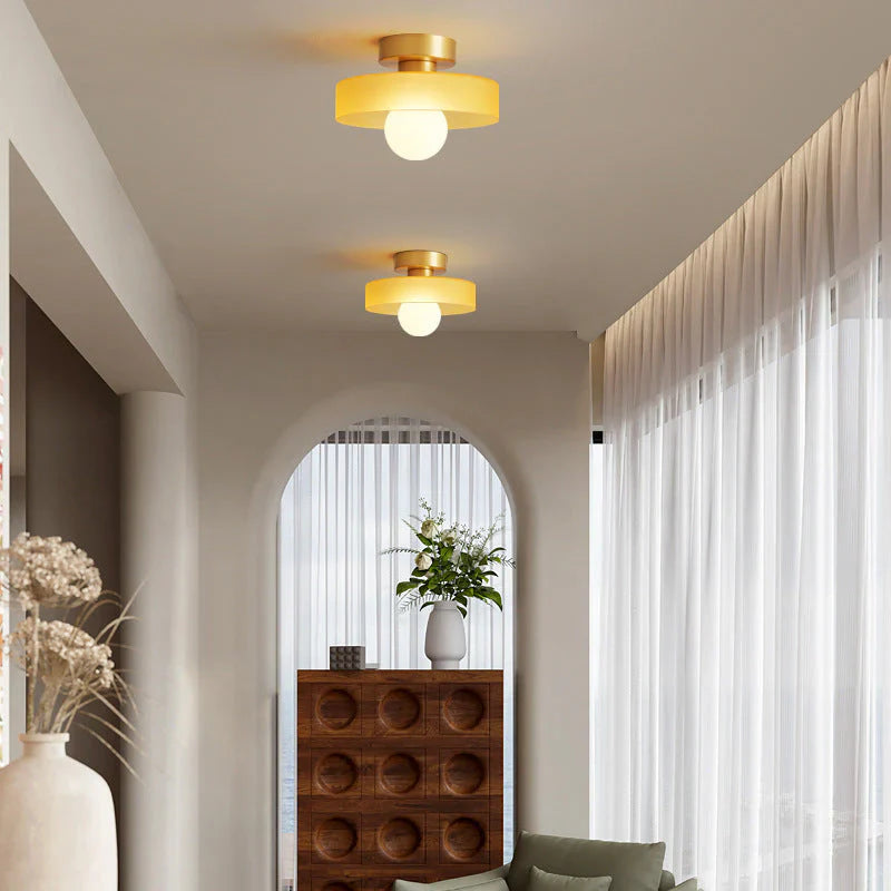 Plafonnier scandinave moderne coloré contemporain