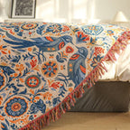Coperta con motivo di uccelli e fiori Leggero complemento d’arredo