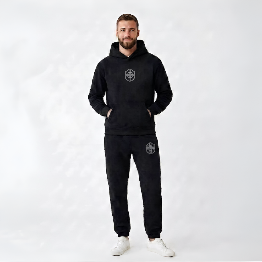 Men's One-Piece Hoodie Tracksuit Set for Everyday Wear
