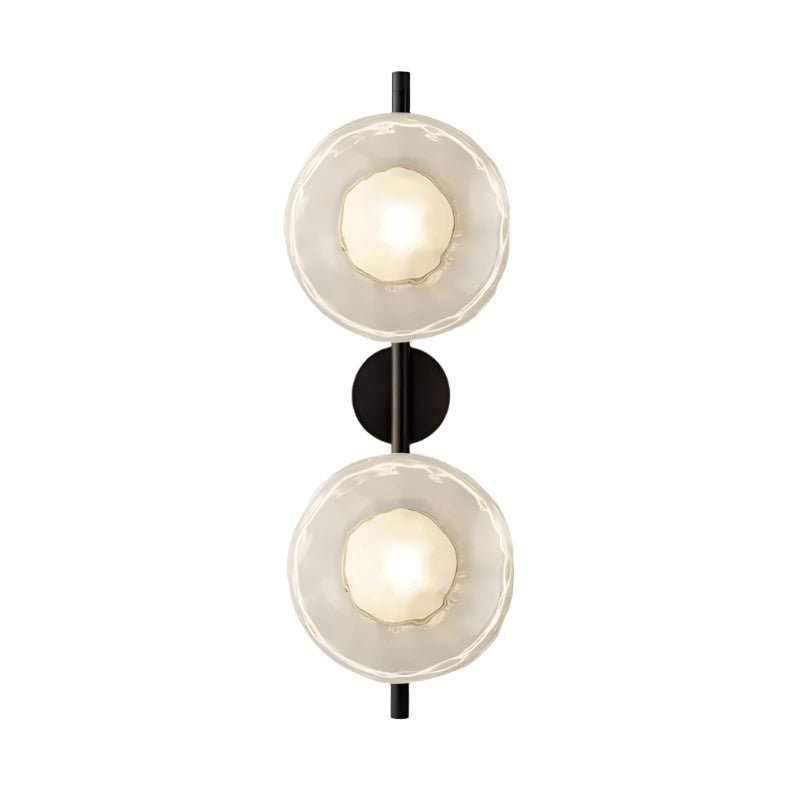Applique rotonda nordica superficie testurizzata