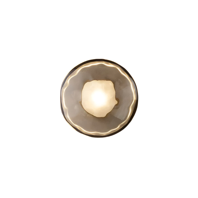 Applique rotonda nordica superficie testurizzata