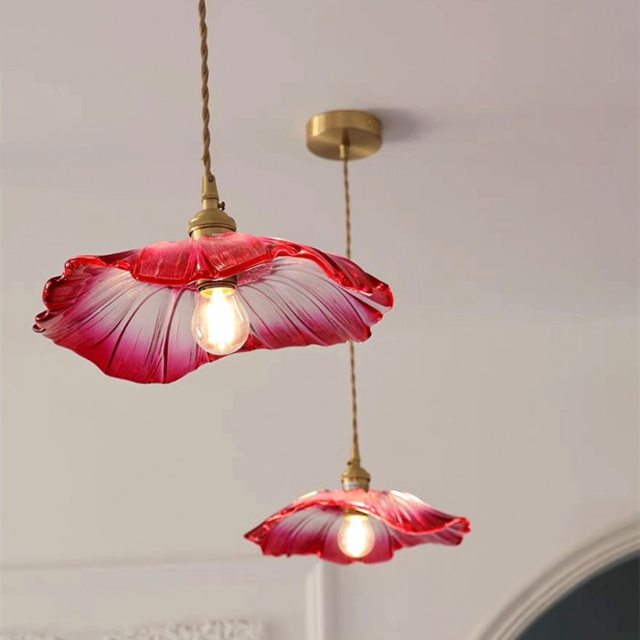 Lampade a soffitto moderne con motivi floreali – lampade a sospensione regolabili per soggiorno