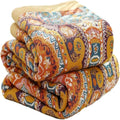 Plaid bohème pratique et efficace multicolore, double face, pour canapé et lit