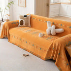Dekorative Boho-Decke mit Fransen