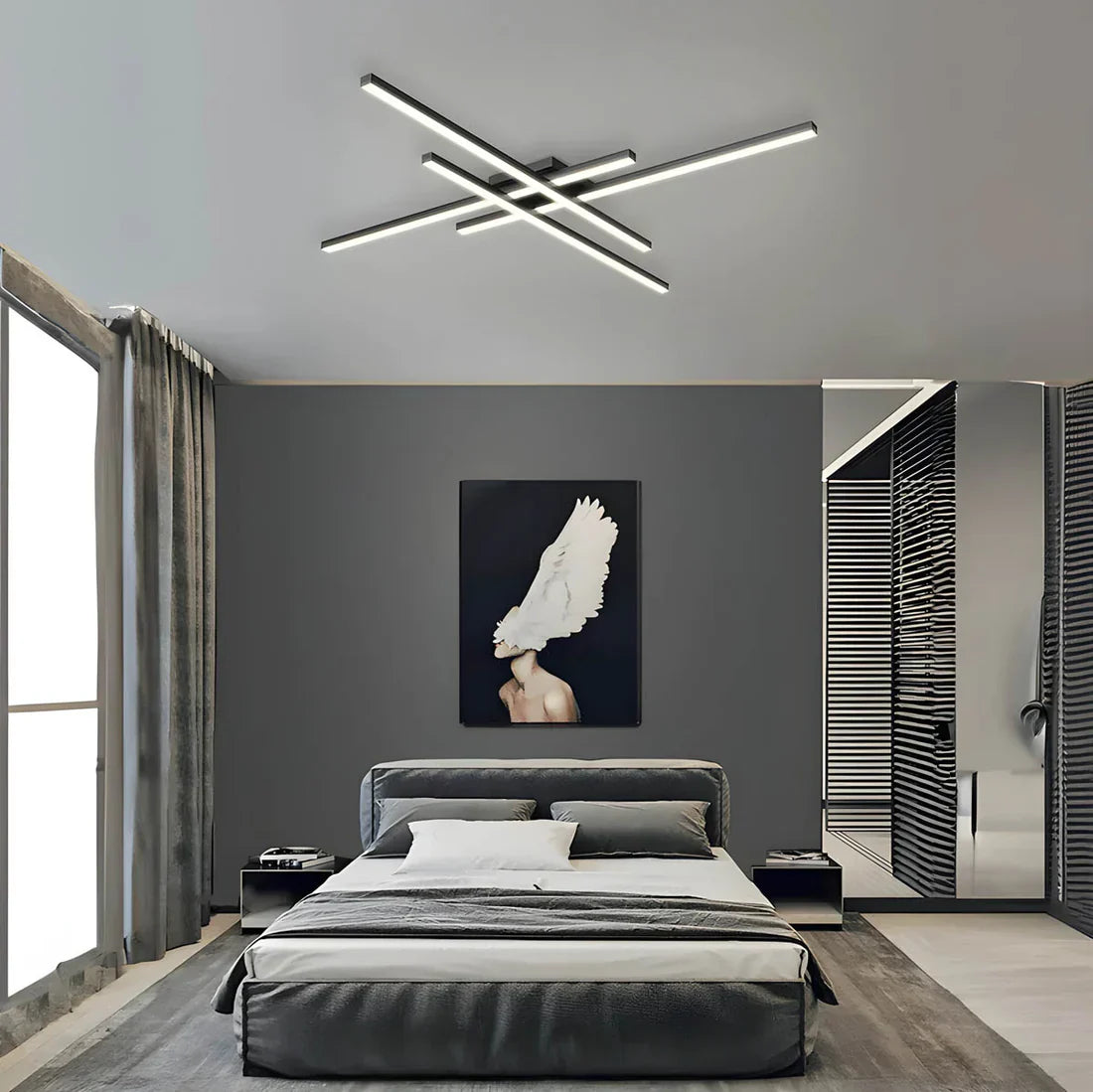 Minimalistische LED-Deckenleuchte – moderne Innenraumbeleuchtung