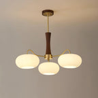 Luksusowa lampa sufitowa w stylu mid-century z mosiądzu i szkła