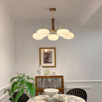 Luxuriöse Mid-Century-Deckenlampe aus Messing und Glas