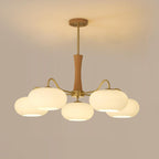 Luxuriöse Mid-Century-Deckenlampe aus Messing und Glas