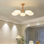 Luxuriöse Mid-Century-Deckenlampe aus Messing und Glas