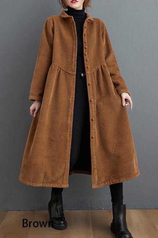 Cappotto da donna taglio ampio stile casual nero e verde medio
