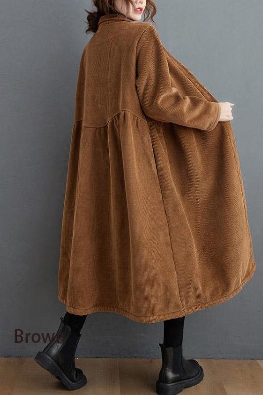 Manteau femme coupe ample style décontracté noir et vert moyen