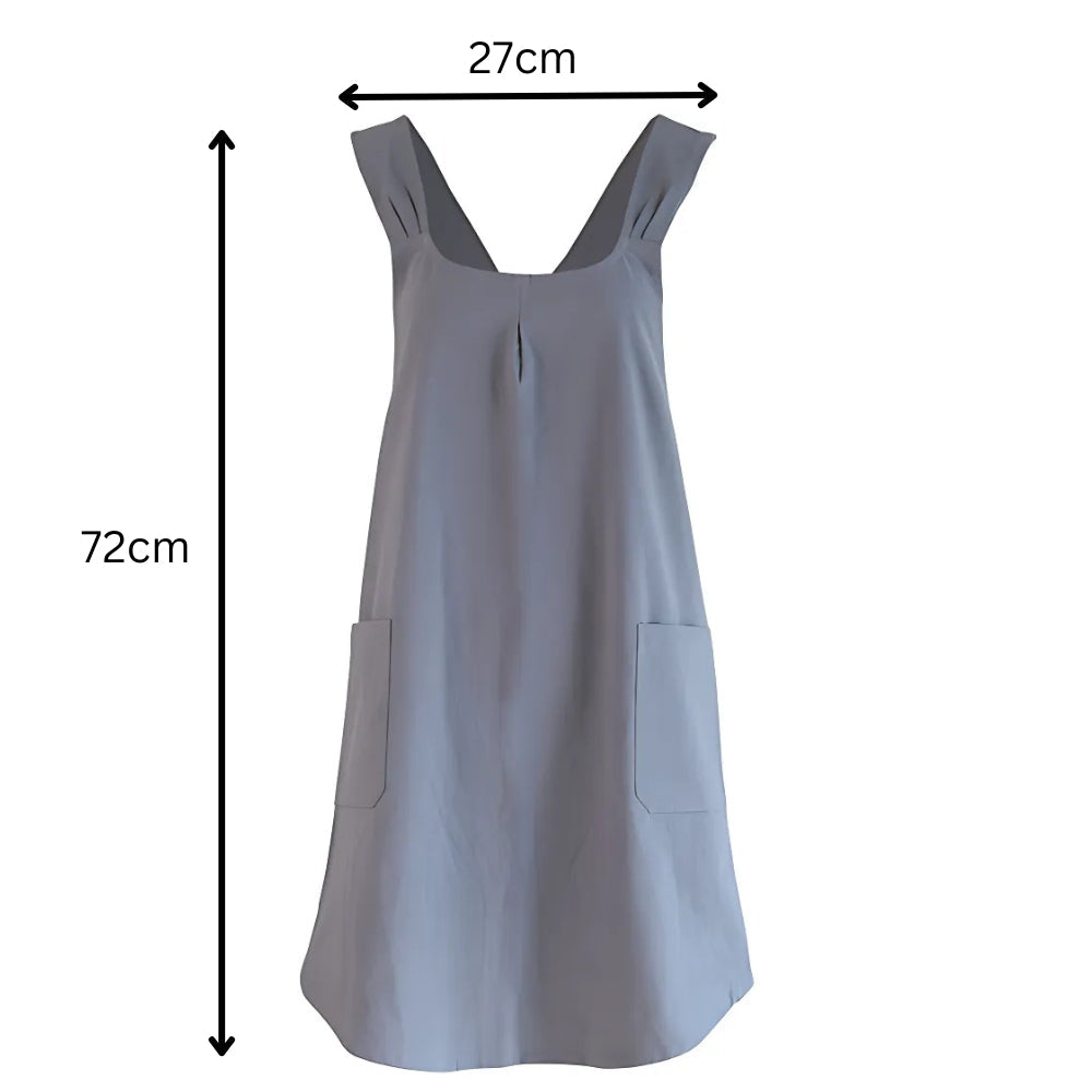 Grembiule da cucina pratico con tasche e spalline allungate