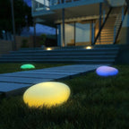 Wireless rainproof outdoor lighting for garden and pathways