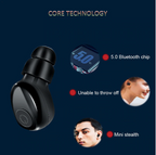 Kompaktowa Wodoodporna Bezprzewodowa słuchawka Bluetooth