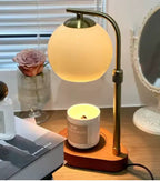 Lampe de table moderne avec chauffage de bougie lumière d'ambiance douce