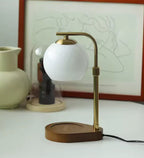 Lampe de table moderne avec chauffage de bougie lumière d'ambiance douce