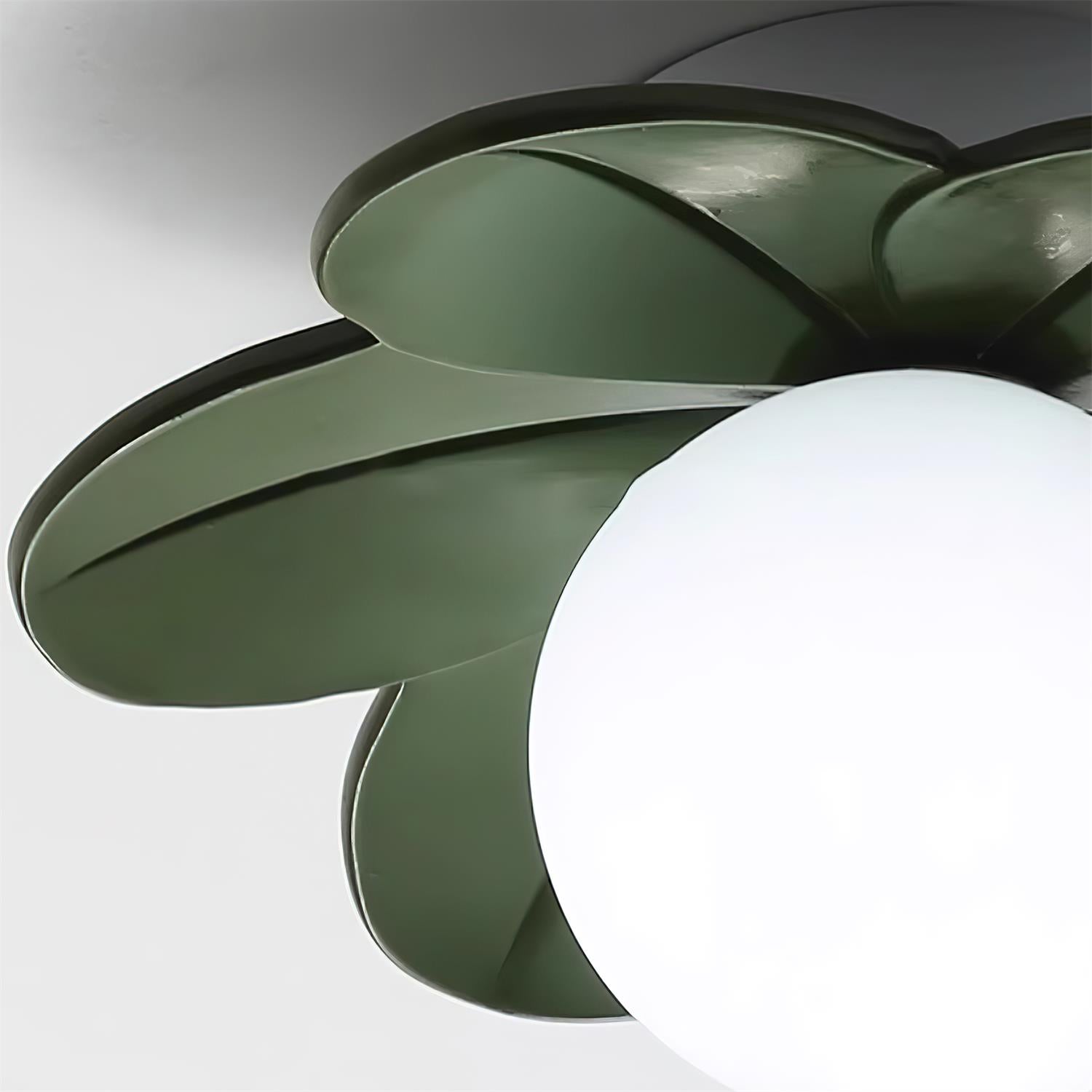 Lampada da soffitto decorativa contemporanea a tema floreale in vetro