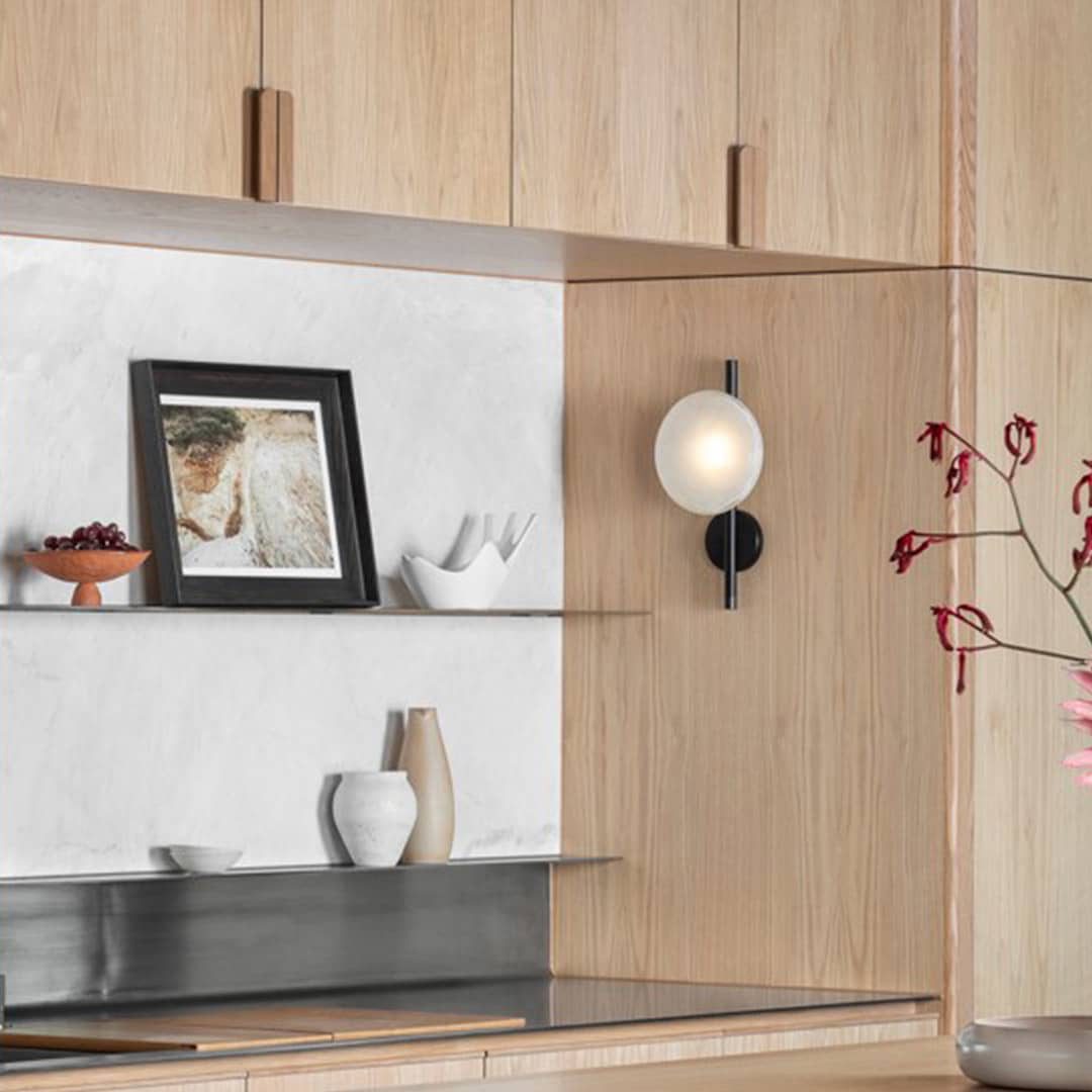 Applique rotonda nordica superficie testurizzata