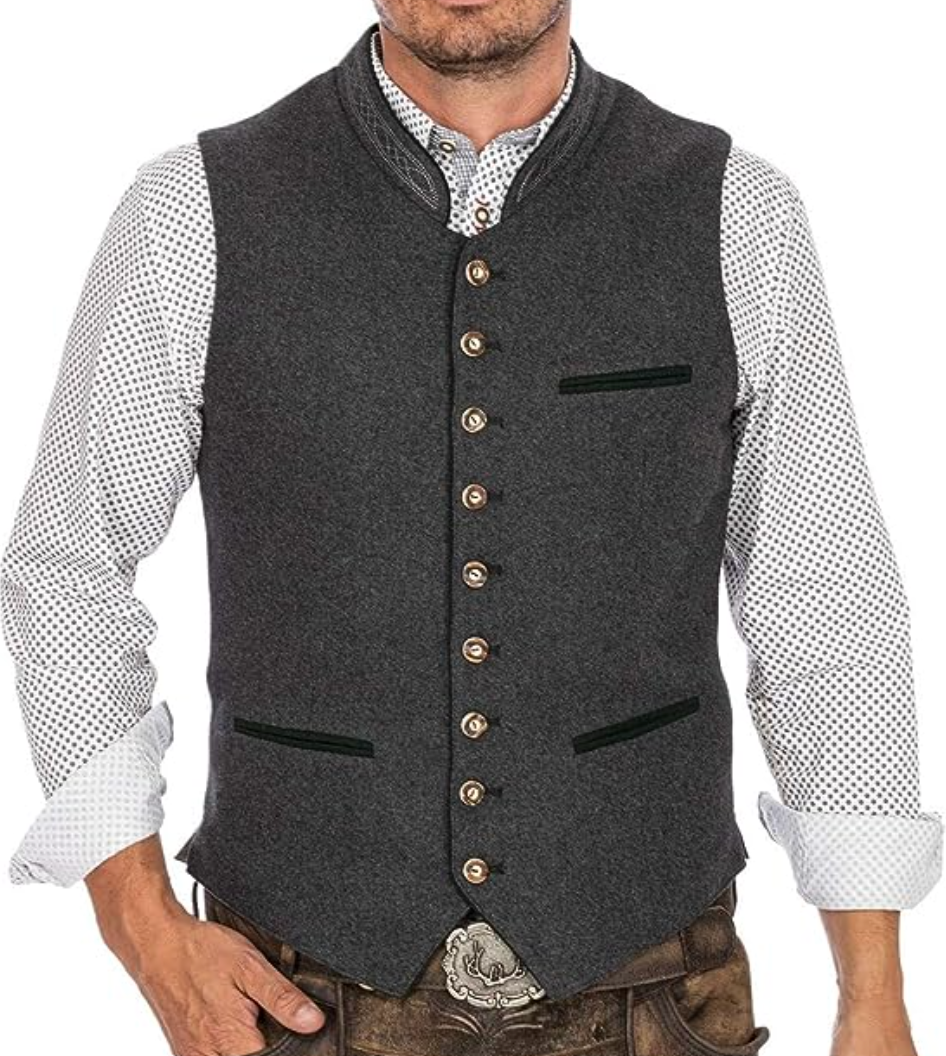 Gilet da uomo tradizionale elegante taglio classico