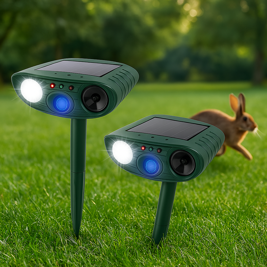Repellente ultrasonico per parassiti con luce lampeggiante