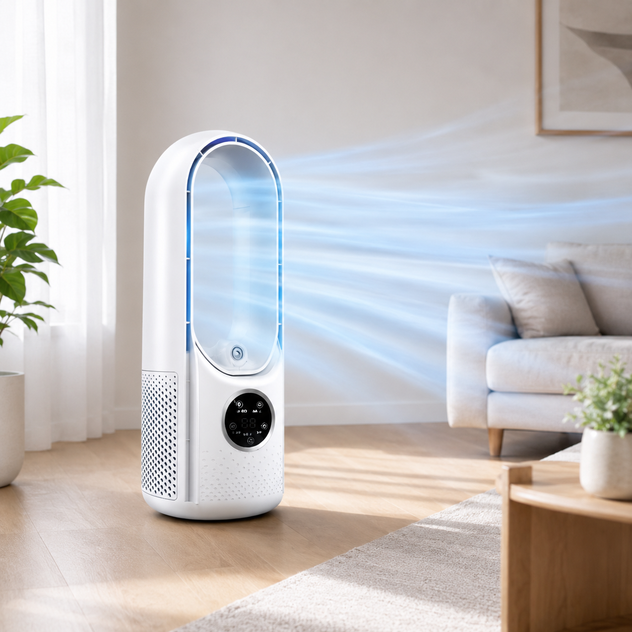 Tragbare Klimaanlage Leises kompaktes blattloses Kühlsystem