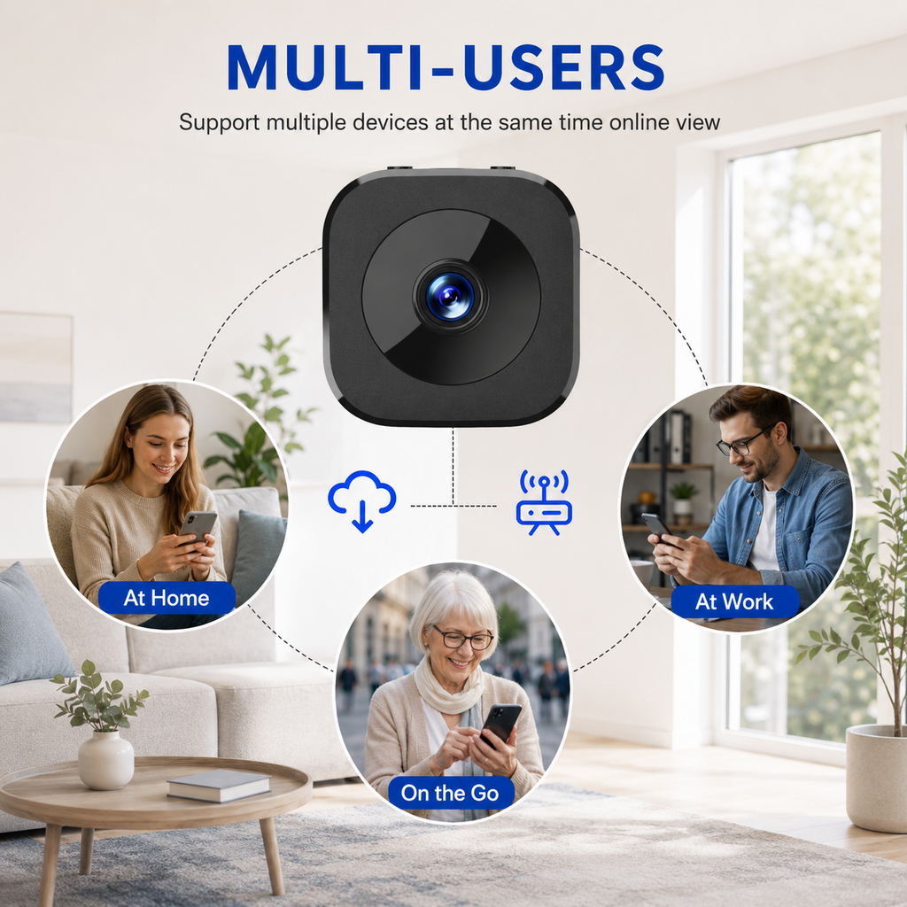 Inteligentna Mini Kamera WiFi z Funkcją Zdalnego Monitorowania