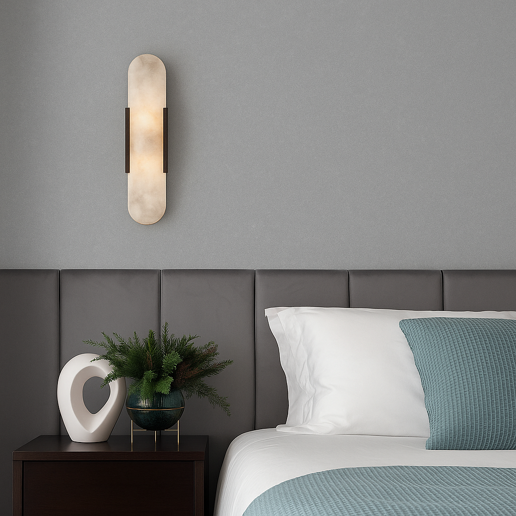 Applique da parete per letto lampada verticale moderna e sottile
