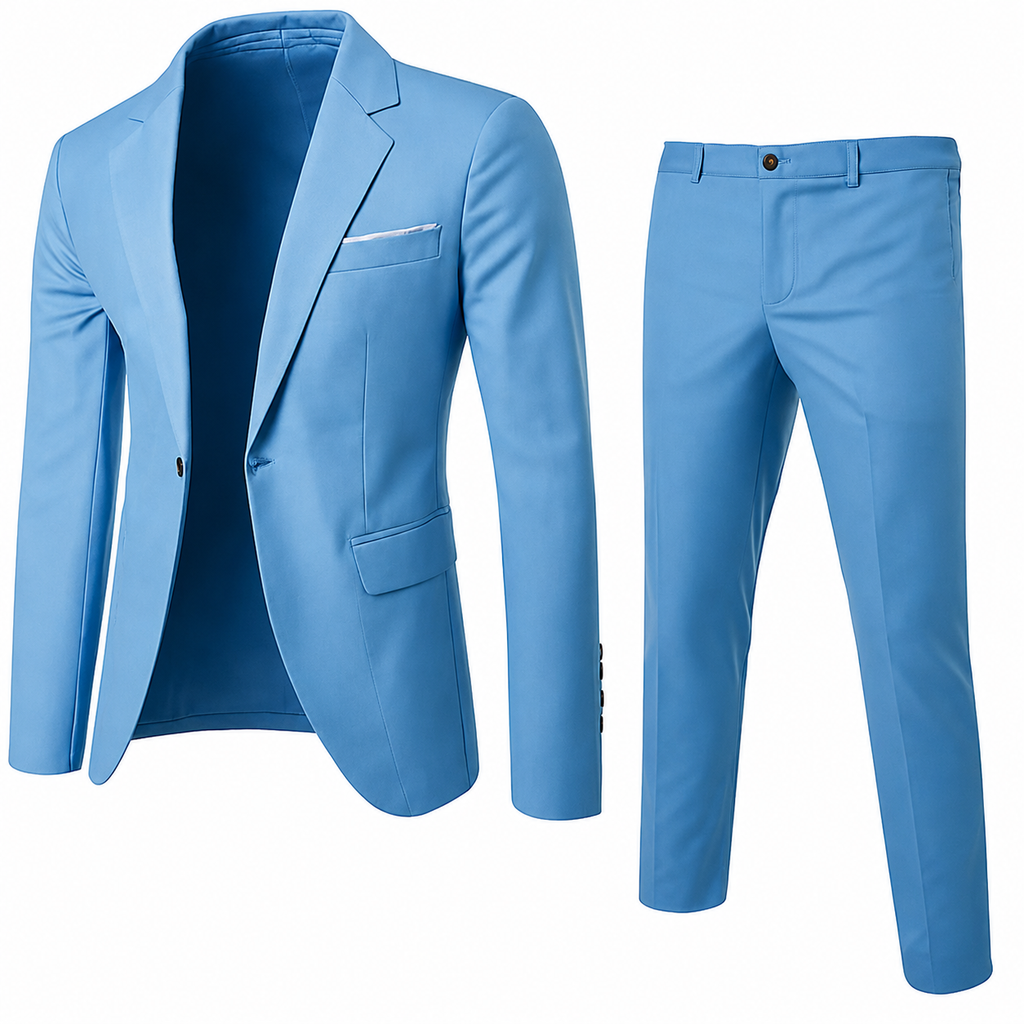 Costume classique ajusté pour homme, ensemble habillé 2 pièces
