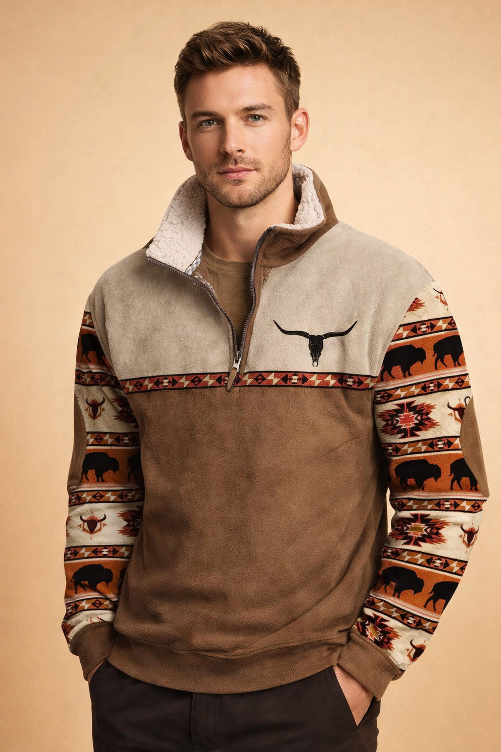 Men's Zip-Up Cardigan Sweater