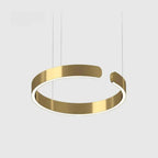 CircuLume: lampada a sospensione LED rotonda in metallo dal design moderno – per soggiorno e corridoio