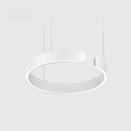 CircuLume: lampada a sospensione LED rotonda in metallo dal design moderno – per soggiorno e corridoio