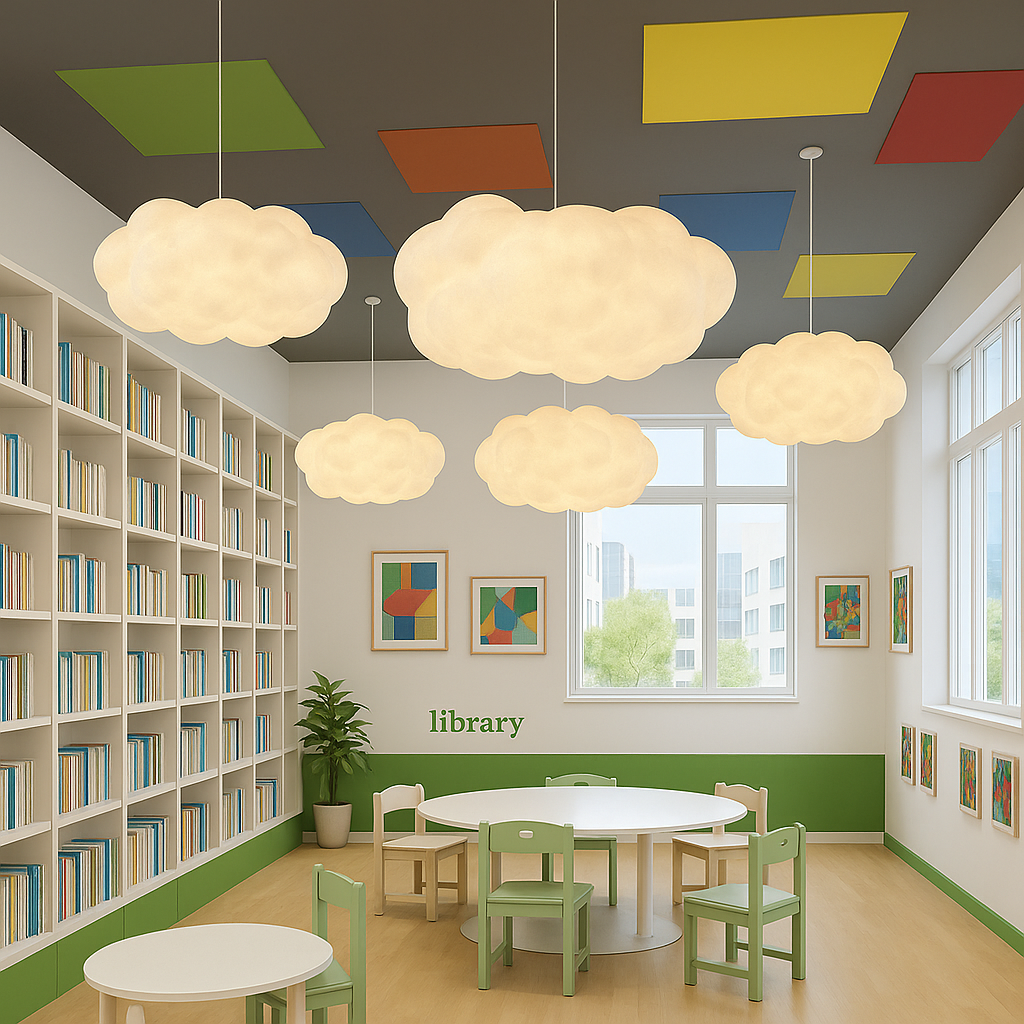 Lampada a soffitto LED moderna in stile nuvola