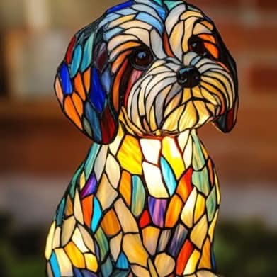 Lampada LED artistica e accogliente con motivi animali