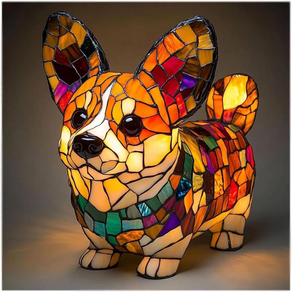 Lampada LED artistica e accogliente con motivi animali