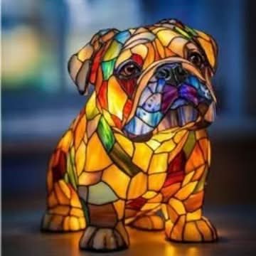 Lampada LED artistica e accogliente con motivi animali