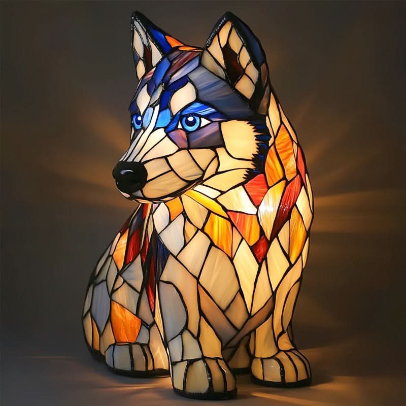 Lampada LED artistica e accogliente con motivi animali