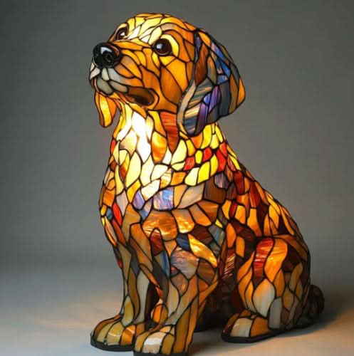 Lampada LED artistica e accogliente con motivi animali