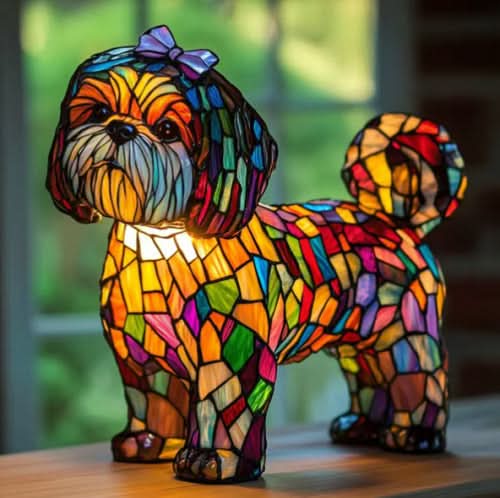 Lampada LED artistica e accogliente con motivi animali