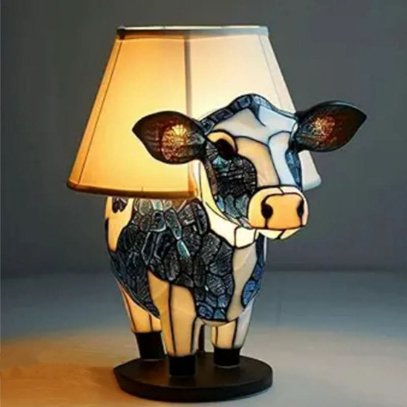Lampada LED artistica e accogliente con motivi animali