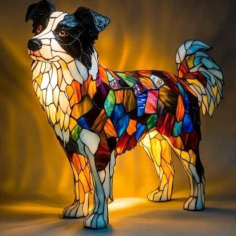 Lampada LED artistica e accogliente con motivi animali