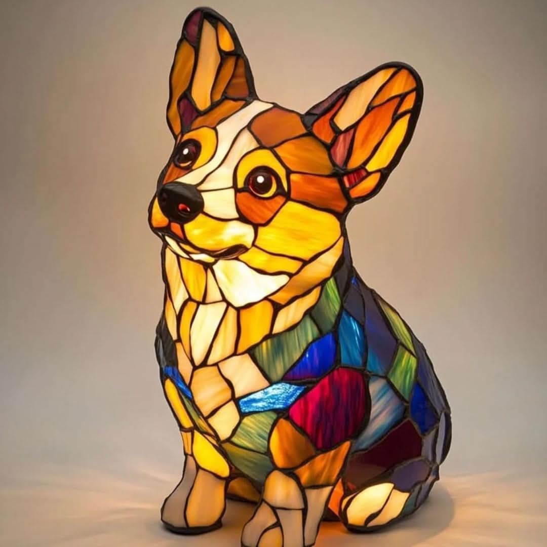 Lampada LED artistica e accogliente con motivi animali