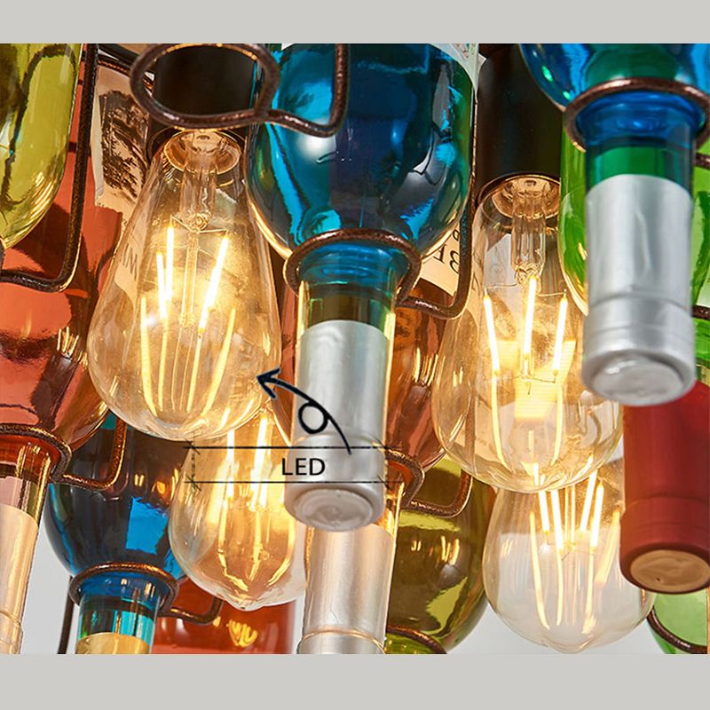 Lampa sufitowa z wiszącym kloszem w stylu vintage do sypialni i salonu