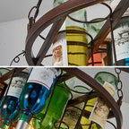 Lampa sufitowa z wiszącym kloszem w stylu vintage do sypialni i salonu