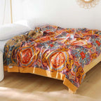 Coperta Boho Doppia Faccia Regolatrice di Temperatura