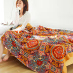 Coperta Boho Doppia Faccia Regolatrice di Temperatura