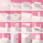 Funkcjonalne lustro do makijażu z przechowywaniem – Spiczaste kocie uszy